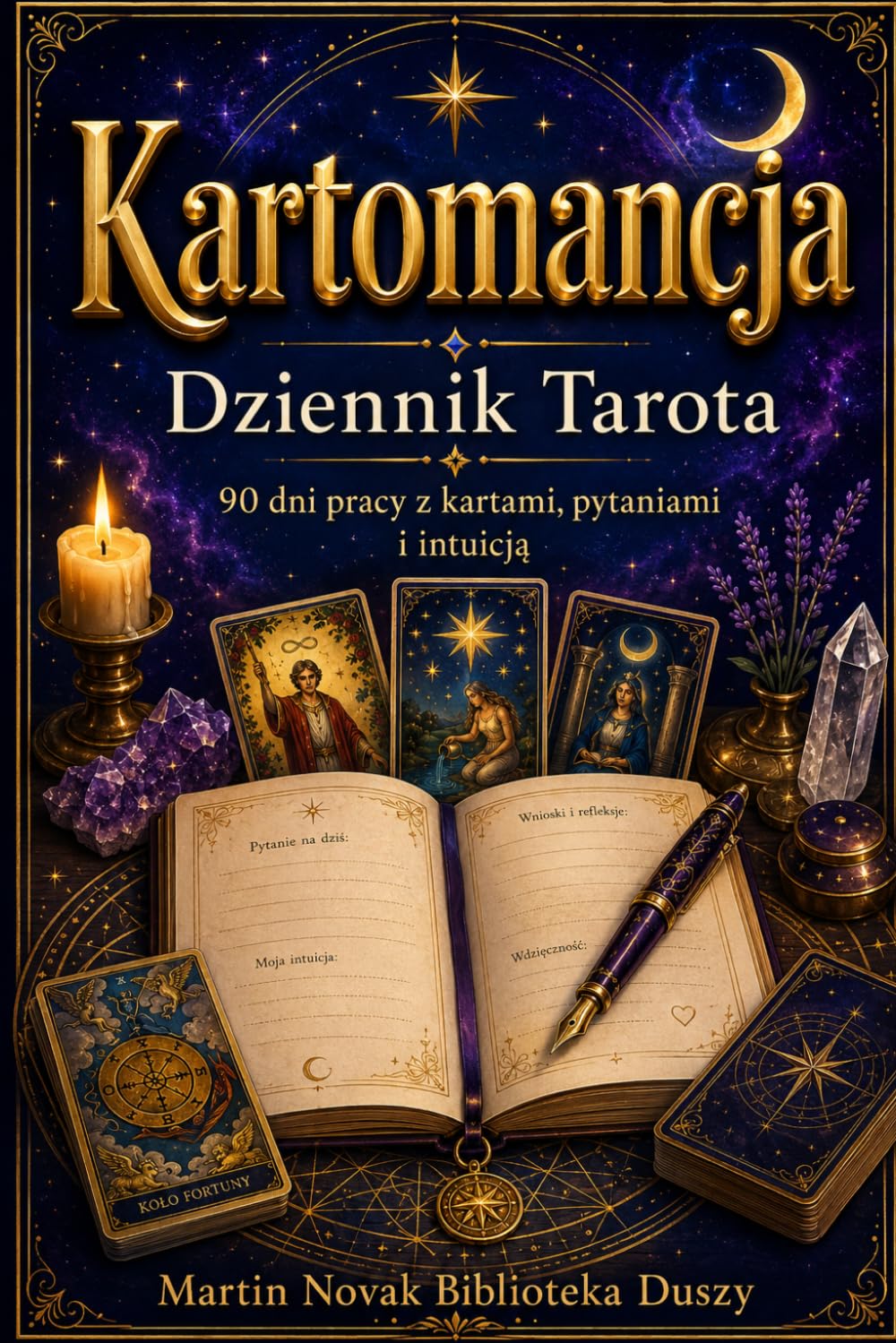 Okładka: Kartomancja. Dziennik Tarota