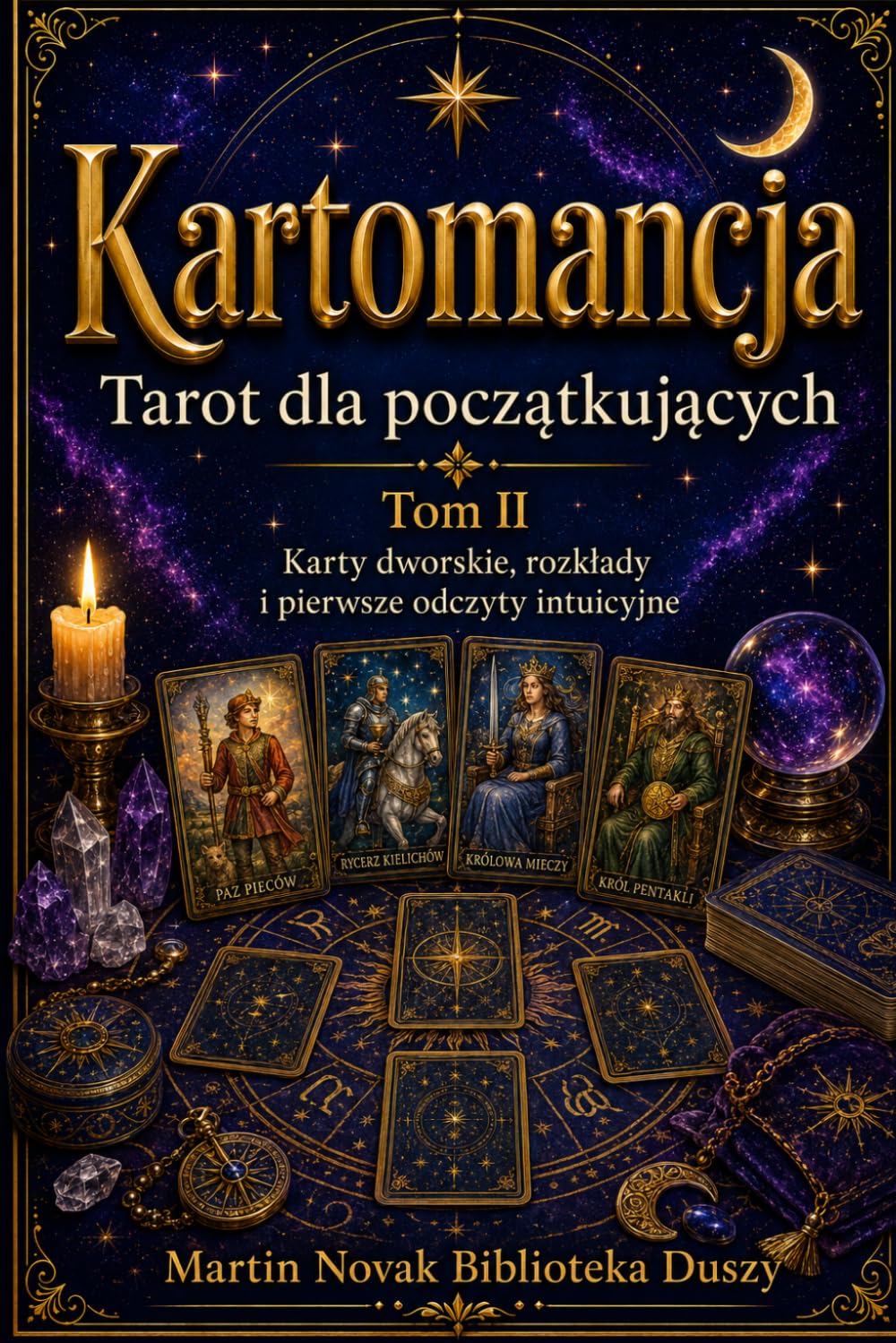 Okładka: Kartomancja. Tarot dla początkujących. Tom II